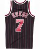 MITCHELL & NESS CHICAGO BULLS TONI KUKOC 1995-96' #07 SWINGMAN 2.0 JERSEY BLACK