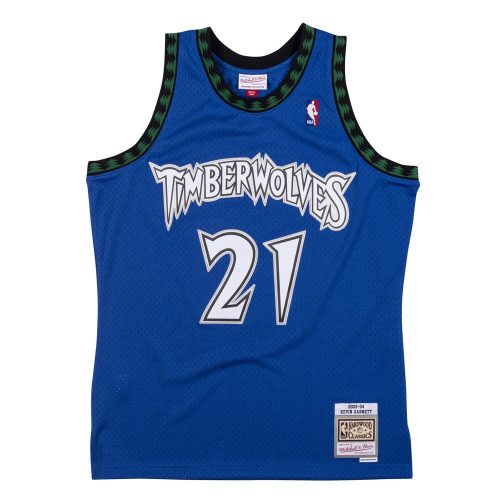 MITCHELL & NESS MINNESOTA TIMBERWOLVES KEVIN GARNETT 2003-04' #21 SWINGMAN 2.0 JERSEY WHITE