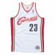 MITCHELL & NESS CLEVELAND CAVALIERS LEBRON JAMES 03-04' #23 SWINGMAN 2.0 JERSEY WHITE