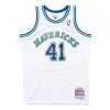 MITCHELL & NESS DALLAS MAVERICKS DIRK NOWITZKI #41 SWINGMAN JERSEY WHITE/WHITE