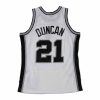 MITCHELL & NESS SAN ANTONIO SPURS TIM DUNCAN 1998-99 SWINGMAN JERSEY WHITE