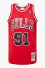 MITCHELL & NESS NBA CHICAGO BULLS DENNIS RODMAN SWINGMAN JERSEY SCARLET