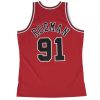 MITCHELL & NESS NBA CHICAGO BULLS DENNIS RODMAN SWINGMAN JERSEY SCARLET