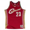 MITCHELL & NESS CLEVELAND CAVALIERS LEBRON JAMES 2003-04' #23 ROAD SWINGMAN 2.0  DARK RED