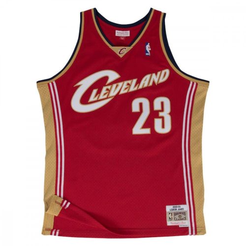 MITCHELL & NESS CLEVELAND CAVALIERS LEBRON JAMES 2003-04' #23 ROAD SWINGMAN 2.0  DARK RED