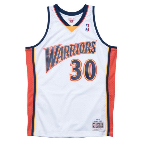 MITCHELL & NESS GOLDEN STATE WARRIORS STEPHEN CURRY 2009-10' #30 SWINGMAN 2.0 JERSEY WHITE