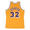 MITCHELL & NESS LOS ANGELES LAKERS MAGIC JOHNSON 84-85' #32 SWINGMAN 2.0 JERSEY YELLOW