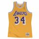 MITCHELL & NESS LOS ANGELES LAKERS SHAQUILLE ONEAL 96-97 #34 SWINGMAN 2.0 JERSEY YELLOW