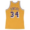 MITCHELL & NESS LOS ANGELES LAKERS SHAQUILLE ONEAL #34 SWINGMAN 2.0 JERSEY YELLOW