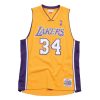 MITCHELL & NESS LOS ANGELES LAKERS SHAQUILLE O'NEAL 99-00' SWINGMAN 2.0 JERSEY LIGHT GOLD