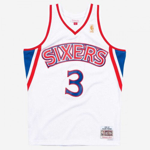 MITCHELL & NESS PHILADELPHIA 76ERS ALLEN IVERSON #05 SWINGMAN 2.0 JERSEY WHITE