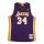 MITCHELL & NESS LOS ANGELES LAKERS SHAQUILLE ONEAL #34 SWINGMAN 2.0 JERSEY PURPLE