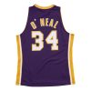 MITCHELL & NESS LOS ANGELES LAKERS SHAQUILLE ONEAL #34 SWINGMAN 2.0 JERSEY PURPLE