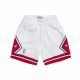 MITCHELL & NESS CHICAGO BULLS 97-98 NBA SWINGMAN SHORT WHITE L