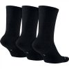 JORDAN JUMPMAN CREW SOCKS (3 PACK) BLACK/BLACK/BLACK