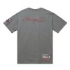 MITCHELL & NESS CHICAGO BULLS M&N CITY COLLECTION S/S TEE Grey Heather S