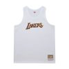 MITCHELL & NESS NBA DESTINATION LEISURE FASHION TANK Los Angeles Lakers White XL