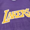 Mitchell & Ness NBA Reversible Mesh Practice Tank Vintage Logo Los Angeles Lakers Multi-Purple XL