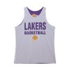 Mitchell & Ness NBA Reversible Mesh Practice Tank Vintage Logo Los Angeles Lakers Multi-Purple L