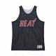 Mitchell & Ness NBA Reversible Mesh Practice Tank Vintage Logo Miami Heat Multi-Black L