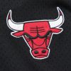 MITCHELL & NESS NBA FASHION MESH V-NECK VINTAGE LOGO CHICAGO BULLS BLACK