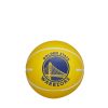 WILSON NBA DRIBBLER GOLDEN STATE WARRIORS BASKETBALL YELLOW/BLUE