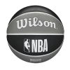 WILSON NBA TEAM TRIBUTE BROOKLYN NETS BASKETBALL 7 BLACK/GREY