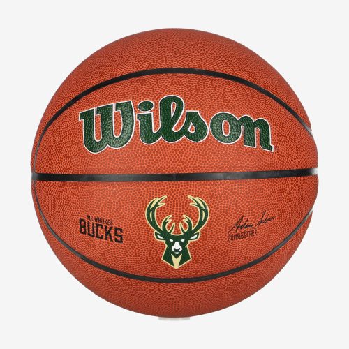 WILSON NBA TEAM COMPOSITE MILWAUKEE BUCKS BASKETBALL 7 BROWN