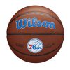 WILSON NBA TEAM COMPOSITE PHILADELPHIA 76ERS BASKETBALL 7 BROWN