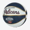 WILSON NBA TEAM RETRO MINI NEW ORLEANS PELICANS BASKETBALL 3 NAVY/WHITE