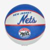 WILSON NBA TEAM RETRO MINI NEW JERSEY NETS BASKETBALL 3 BLUE/WHITE