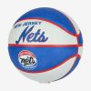 WILSON NBA TEAM RETRO MINI NEW JERSEY NETS BASKETBALL 3 BLUE/WHITE