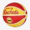 WILSON NBA TEAM RETRO MINI HOUSTON ROCKETS BASKETBALL 3 RED/ORANGE