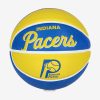 WILSON NBA TEAM RETRO MINI INDIANA PACERS BASKETBALL 3 ROYAL/YELLOW