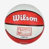 WILSON NBA TEAM RETRO MINI PORTLAND TRAIL BLAZERS BASKETBALL 3 RED/WHITE