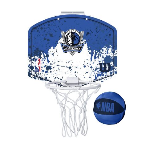 WILSON NBA TEAM MINI HOOP DALLAS MAVERICKS  BLUE