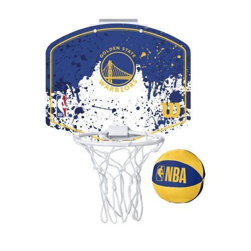 WILSON NBA TEAM MINI HOOP GOLDEN STATE WARRIORS  BLUE