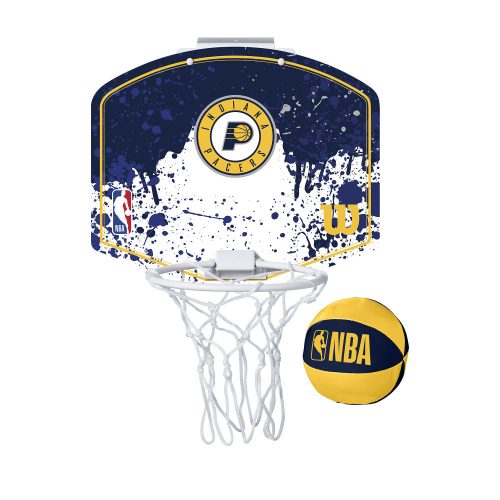 WILSON NBA TEAM MINI HOOP INDIANA PACERS BLUE/YELLOW