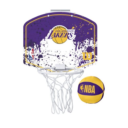 WILSON NBA TEAM MINI HOOP LOS ANGELES LAKERS PURPLE/YELLOW