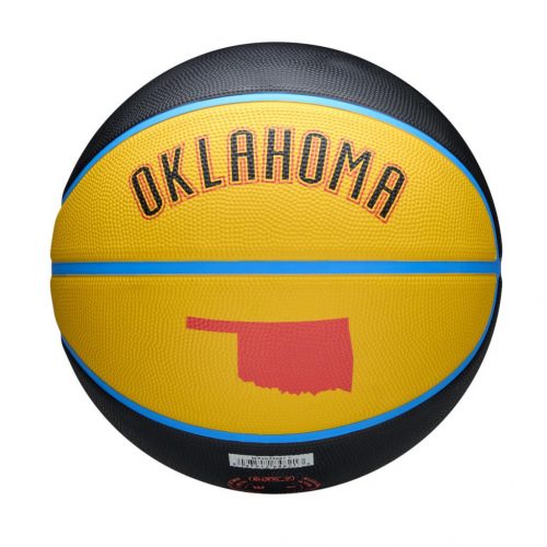 Wilson 2024 NBA Team City Edition Oklahoma City Thunder Black/Yellow 7